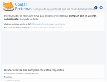 Tablet Screenshot of contarproteinas.com